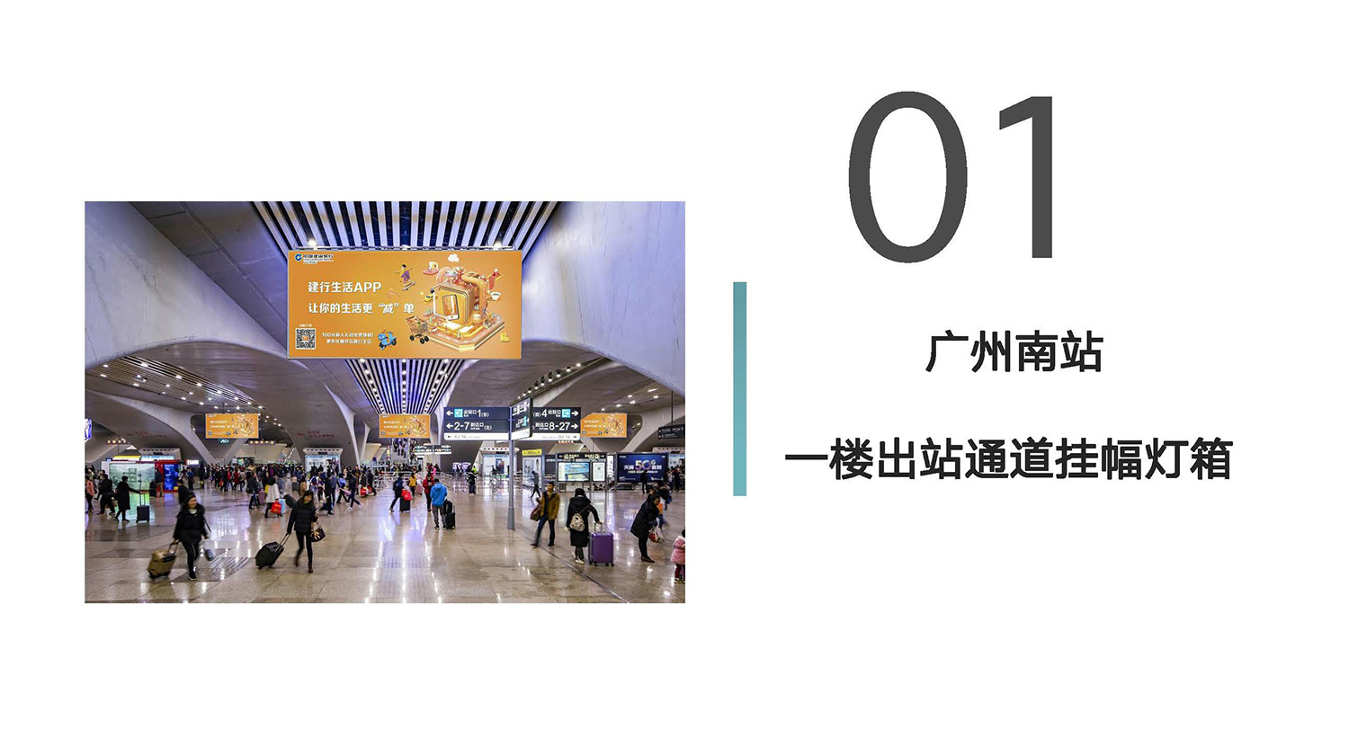 广州南站灯箱广告及和谐号贵广线列车全媒体广告(图2)